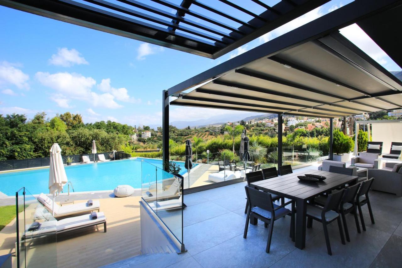 Orama Luxury Villa 4 Bedrooms With Private Pool Hersonissos  Eksteriør billede