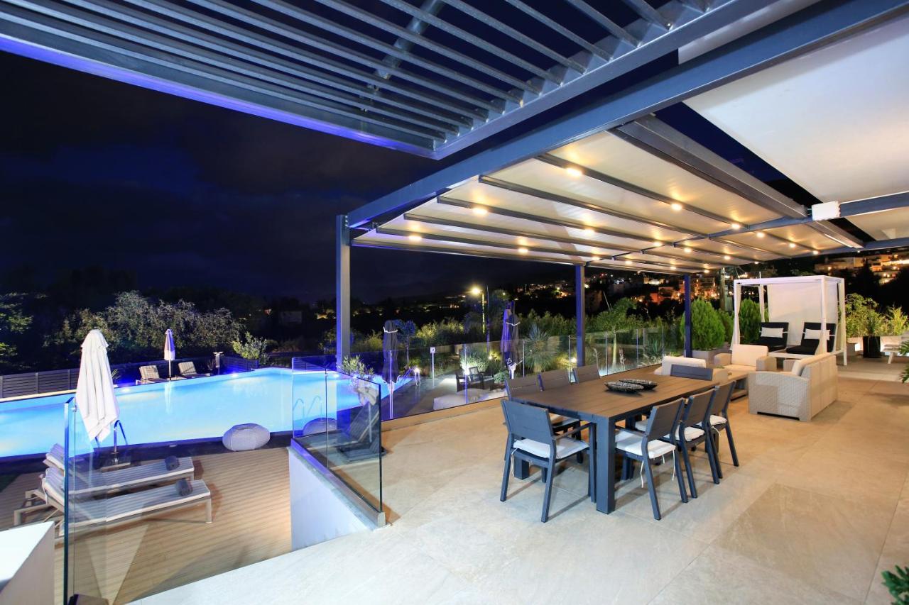 Orama Luxury Villa 4 Bedrooms With Private Pool Hersonissos  Eksteriør billede