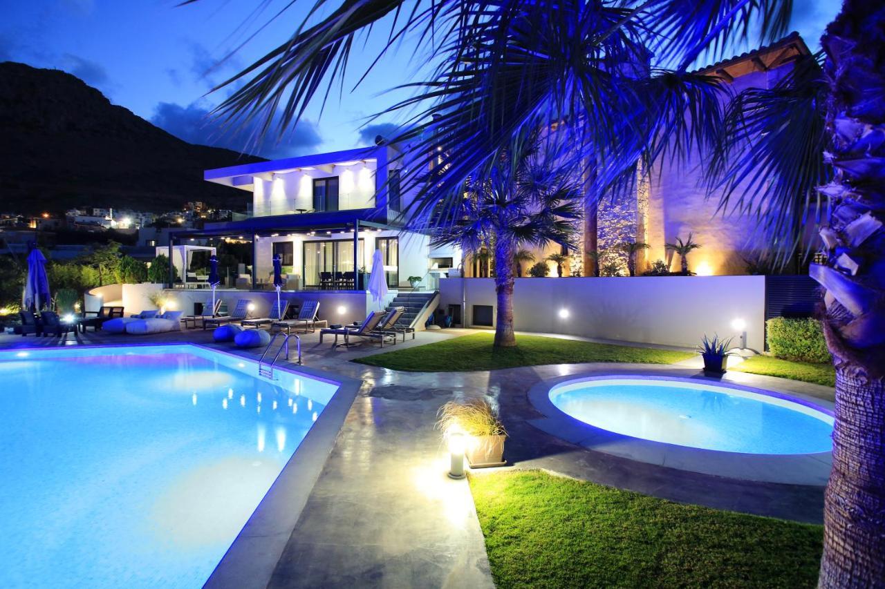 Orama Luxury Villa 4 Bedrooms With Private Pool Hersonissos  Eksteriør billede