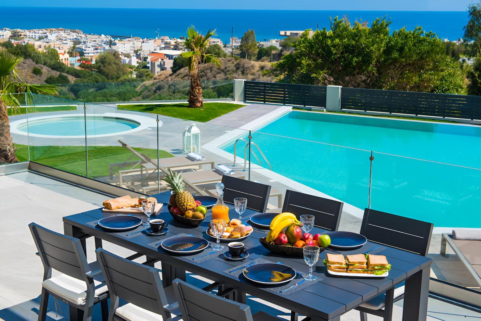 Orama Luxury Villa 4 Bedrooms With Private Pool Hersonissos  Eksteriør billede