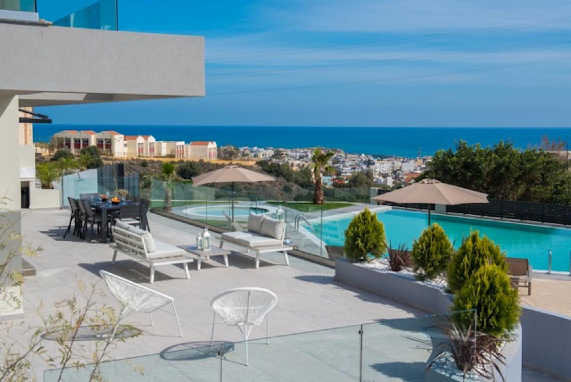 Orama Luxury Villa 4 Bedrooms With Private Pool Hersonissos  Eksteriør billede