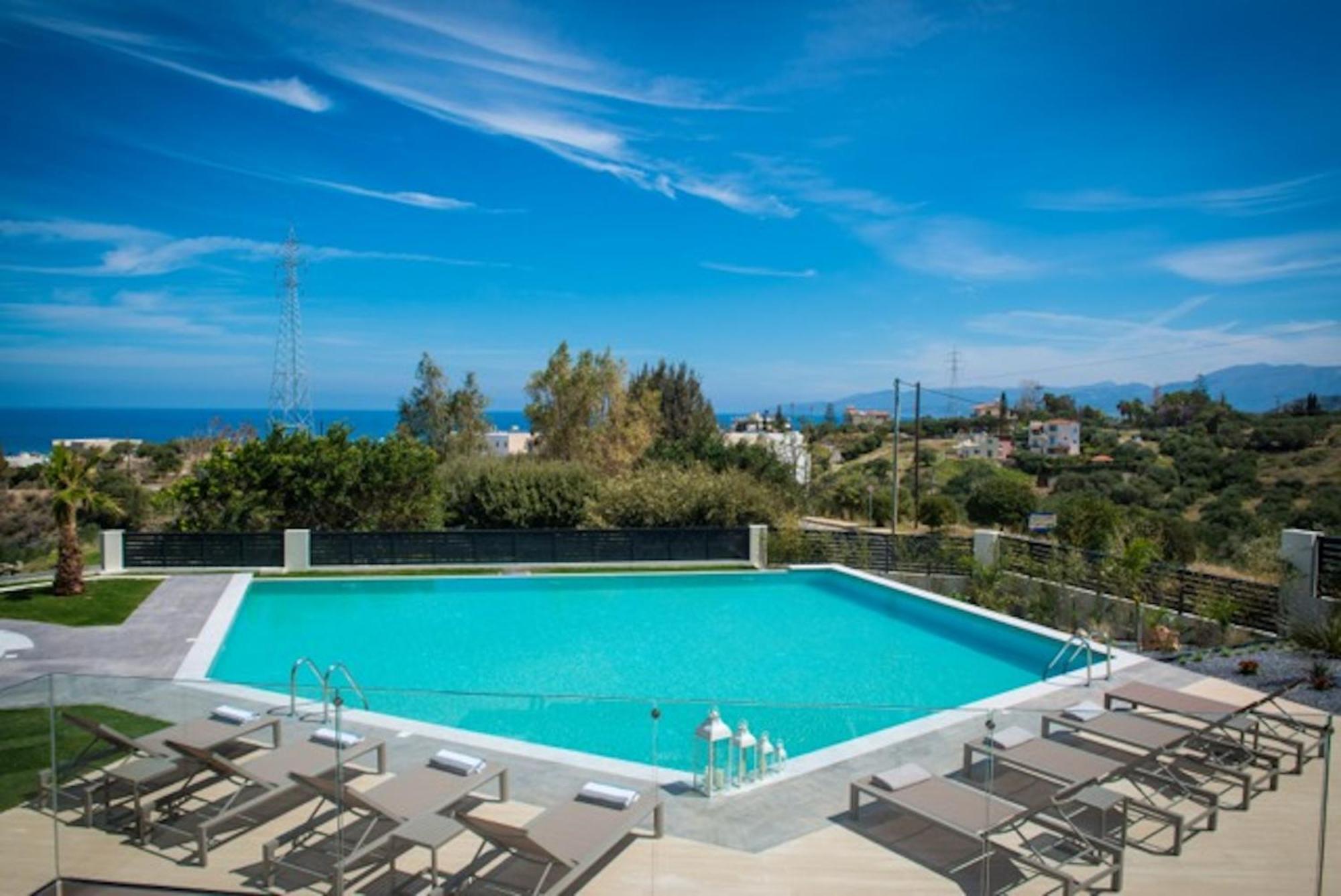 Orama Luxury Villa 4 Bedrooms With Private Pool Hersonissos  Eksteriør billede