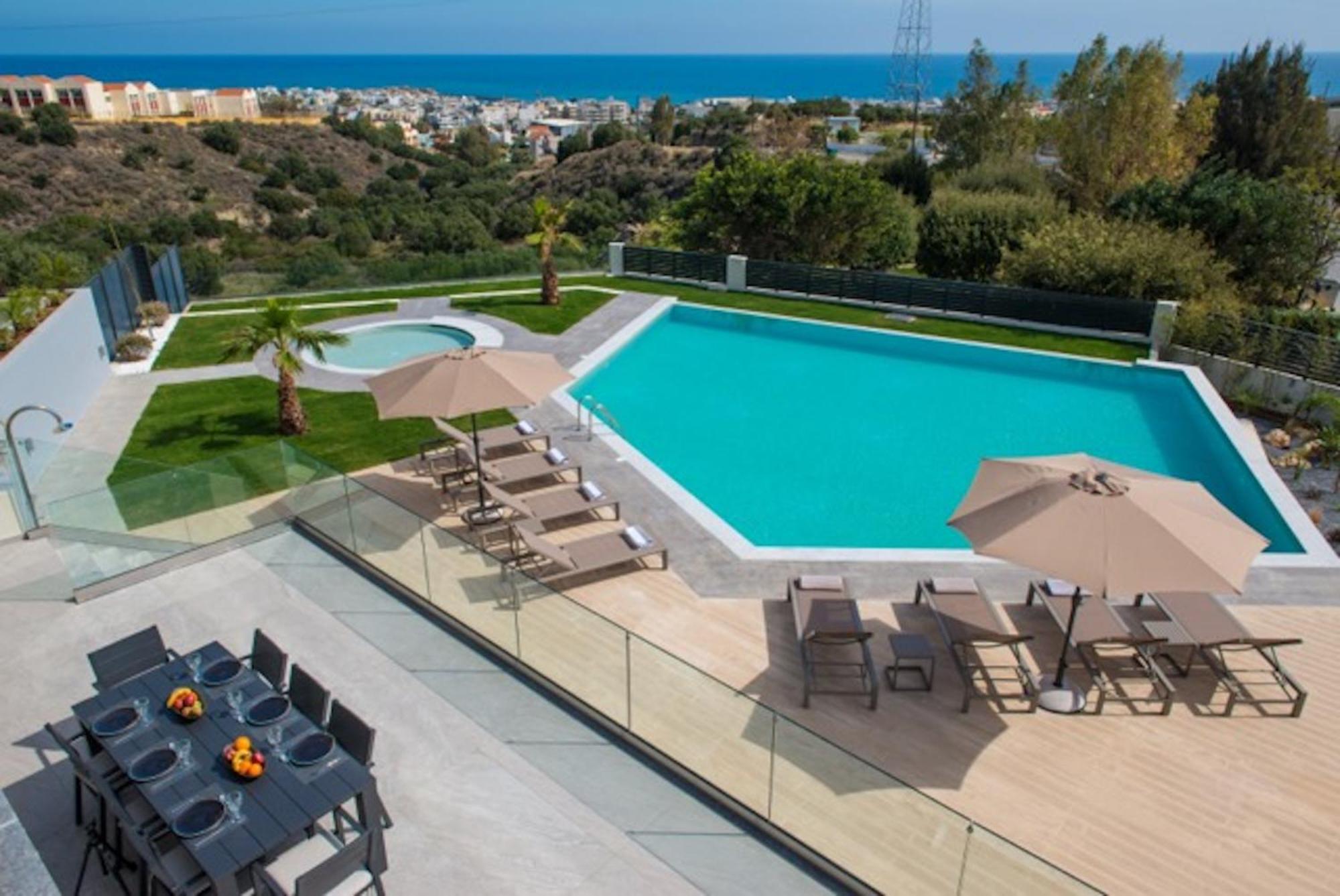 Orama Luxury Villa 4 Bedrooms With Private Pool Hersonissos  Eksteriør billede
